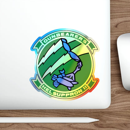 HC 11 Helicopter Combat Support Squadron 11 (U.S. Navy) Holographic STICKER Die-Cut Vinyl Decal-The Sticker Space