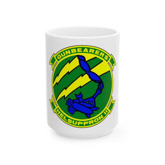 HC 11 Helicopter Combat Support Squadron 11 (U.S. Navy) White Coffee Mug-15oz-The Sticker Space