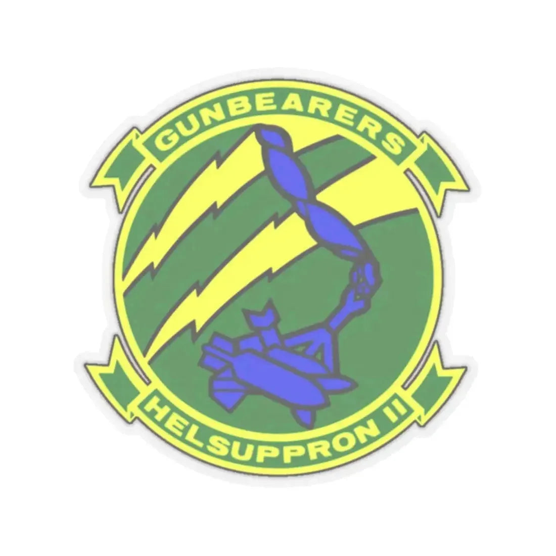 HC 11 Helicopter Combat Support Squadron 11 (U.S. Navy) STICKER Vinyl Kiss-Cut Decal 2 Inch Transparent - The Sticker Space