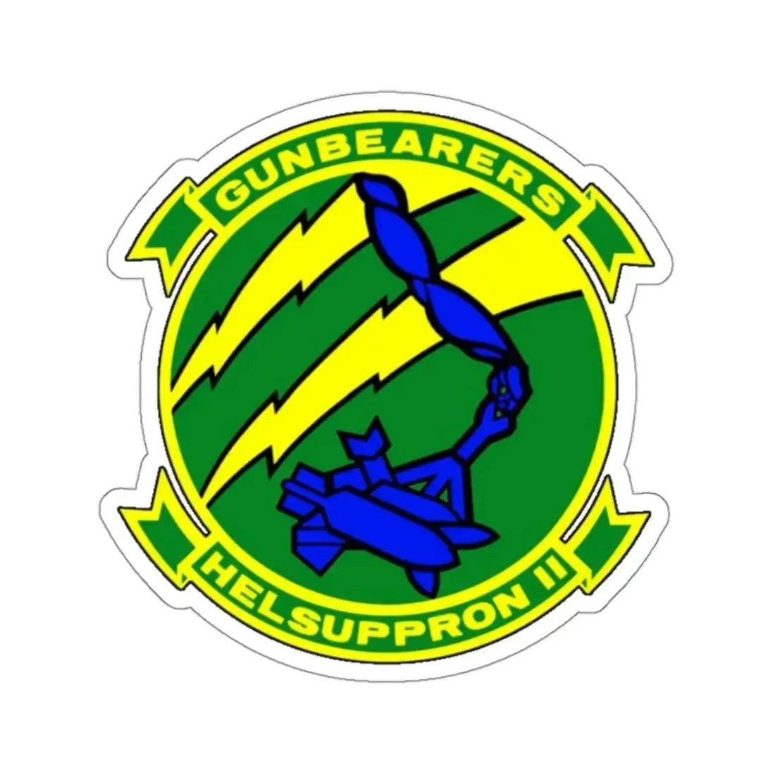 HC 11 Helicopter Combat Support Squadron 11 (U.S. Navy) STICKER Vinyl Kiss-Cut Decal 3 Inch White - The Sticker Space