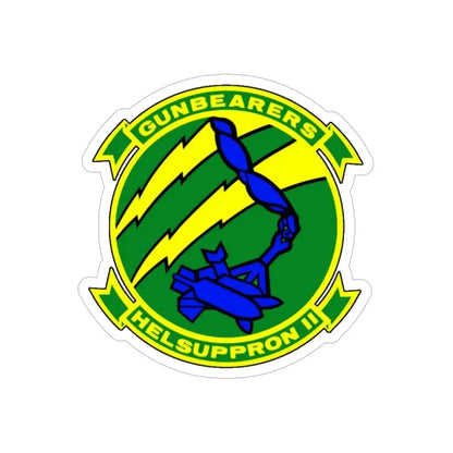 HC 11 Helicopter Combat Support Squadron 11 (U.S. Navy) Transparent STICKER Die-Cut Vinyl Decal 6 Inch Transparent - The Sticker Space