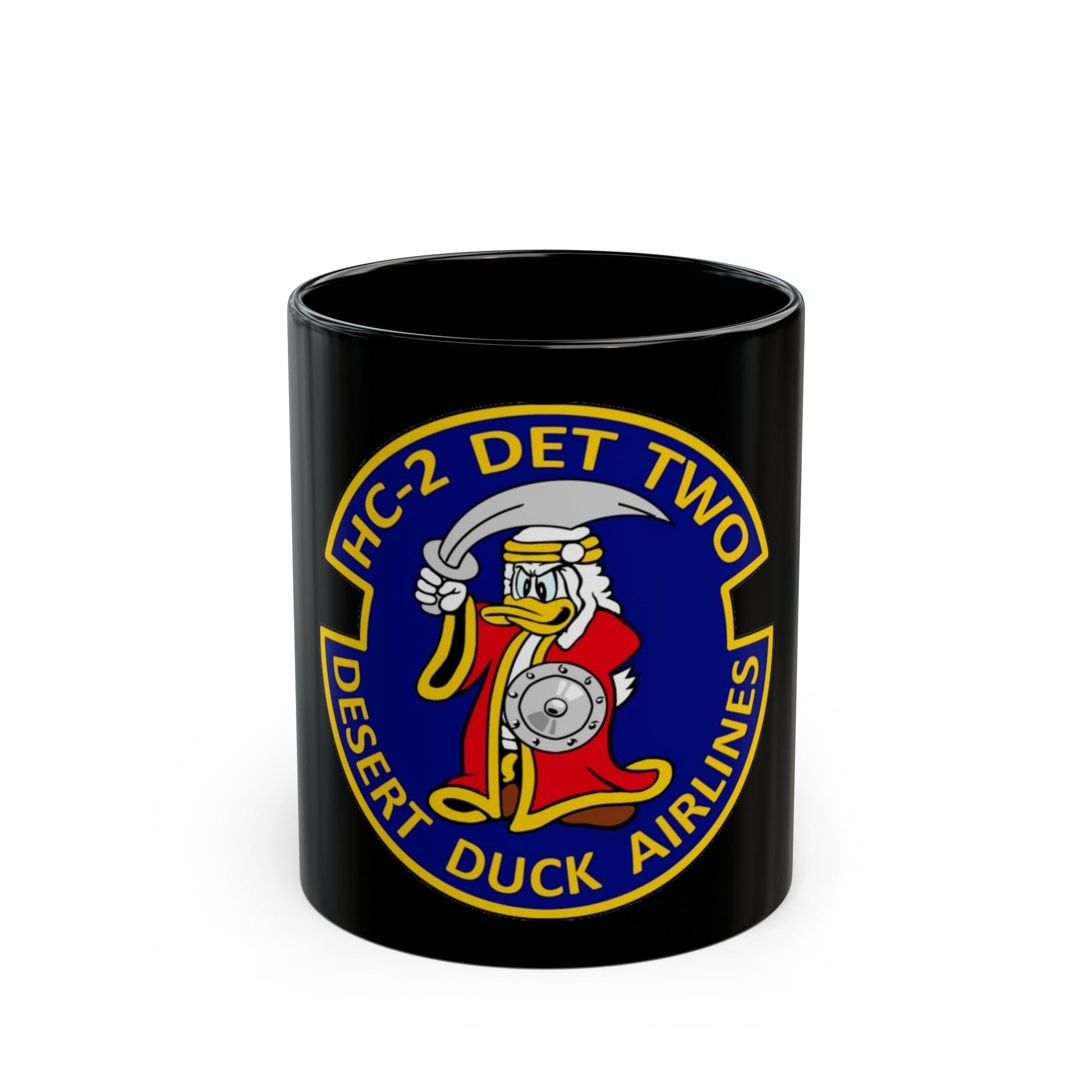 HC 2 (U.S. Navy) Black Coffee Mug-11oz-The Sticker Space