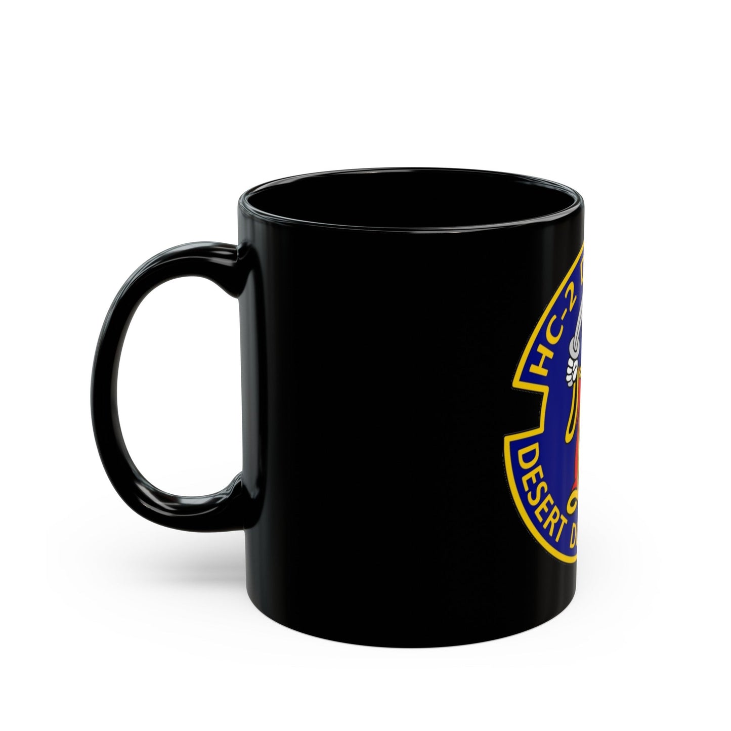 HC 2 (U.S. Navy) Black Coffee Mug-The Sticker Space