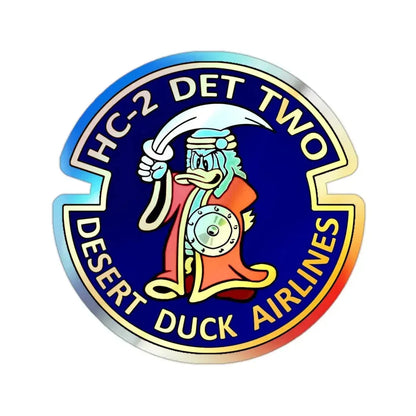 HC 2  (U.S. Navy) Holographic STICKER Die-Cut Vinyl Decal 2 Inch Holographic - The Sticker Space