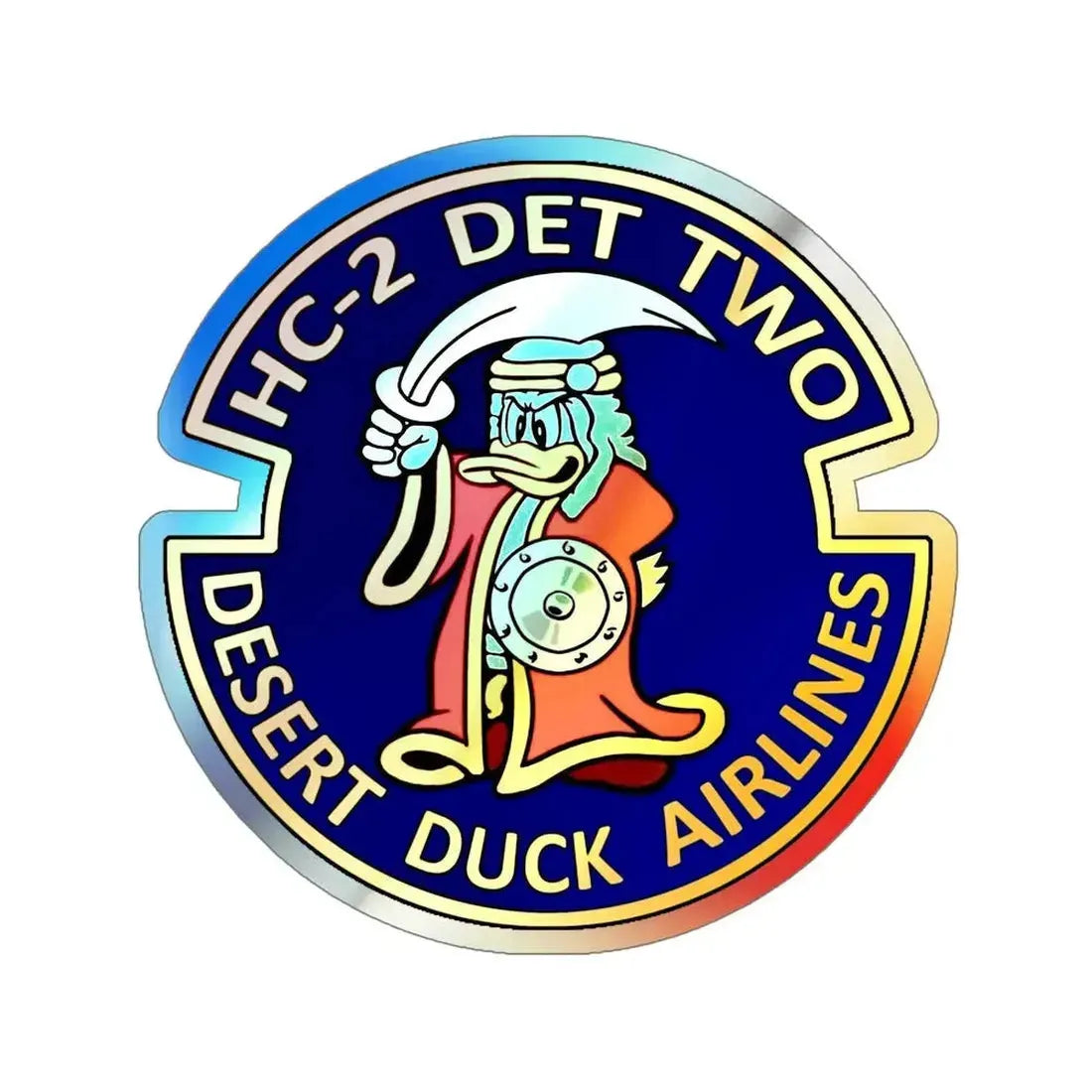 HC 2  (U.S. Navy) Holographic STICKER Die-Cut Vinyl Decal - The Sticker Space