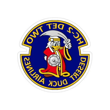 HC 2 (U.S. Navy) REVERSE PRINT Transparent Die-Cut STICKER - The Sticker Space