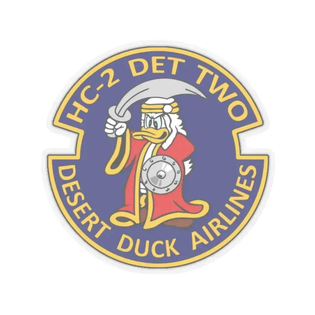 HC 2 (U.S. Navy) STICKER Vinyl Kiss-Cut Decal 3 Inch Transparent - The Sticker Space