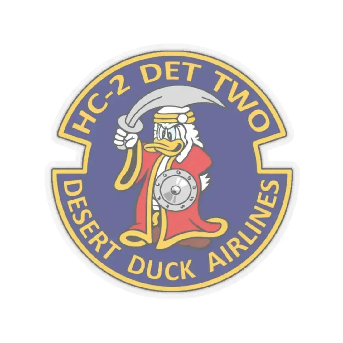 HC 2 (U.S. Navy) STICKER Vinyl Kiss-Cut Decal 6 Inch Transparent - The Sticker Space