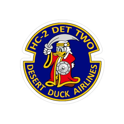 HC 2  (U.S. Navy) Transparent STICKER Die-Cut Vinyl Decal 2 Inch Transparent - The Sticker Space