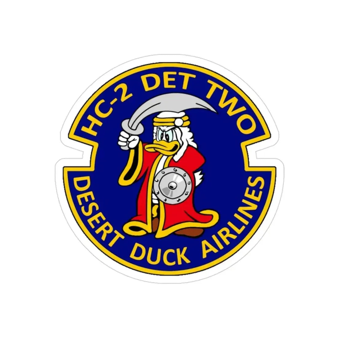 HC 2  (U.S. Navy) Transparent STICKER Die-Cut Vinyl Decal 3 Inch Transparent - The Sticker Space