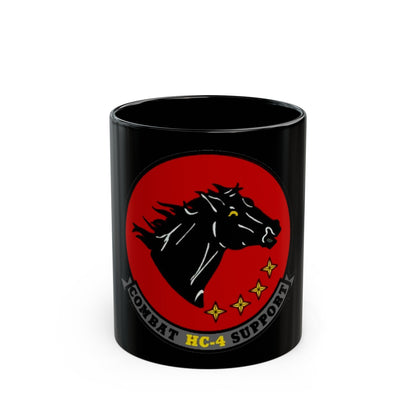 HC 4 (U.S. Navy) Black Coffee Mug-11oz-The Sticker Space