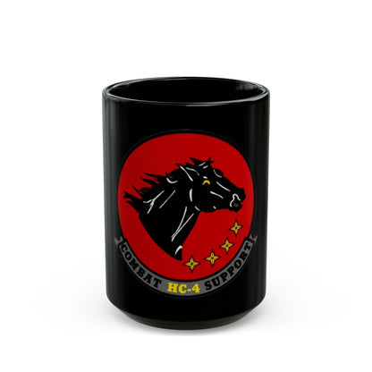 HC 4 (U.S. Navy) Black Coffee Mug-15oz-The Sticker Space