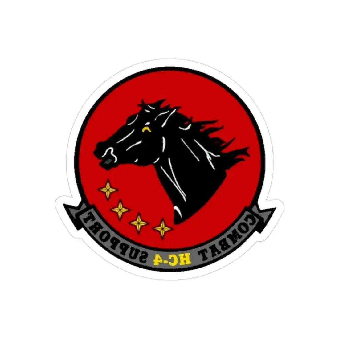 HC 4 (U.S. Navy) REVERSE PRINT Transparent Die-Cut STICKER - The Sticker Space