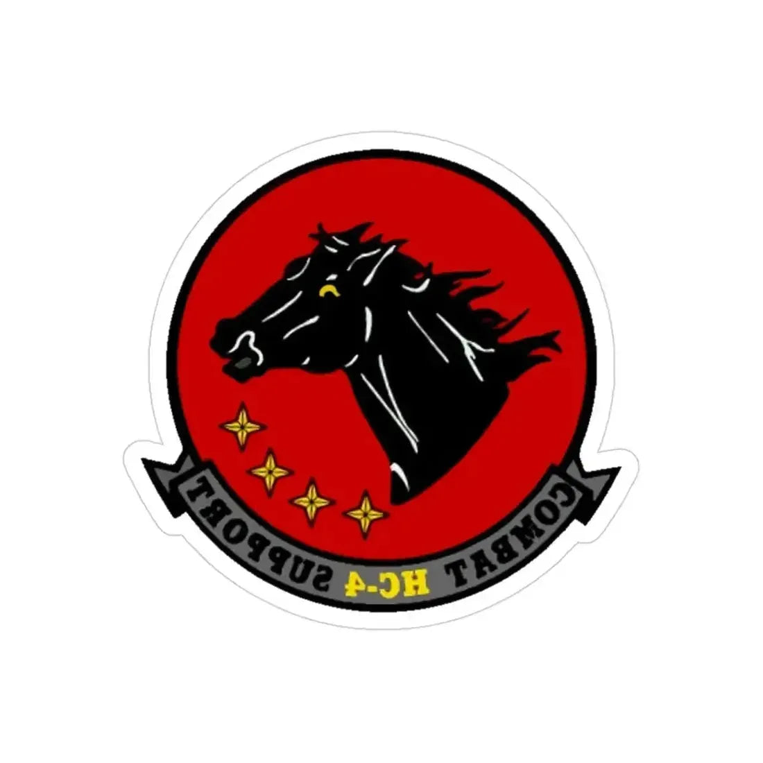 HC 4 (U.S. Navy) REVERSE PRINT Transparent Die-Cut STICKER - The Sticker Space