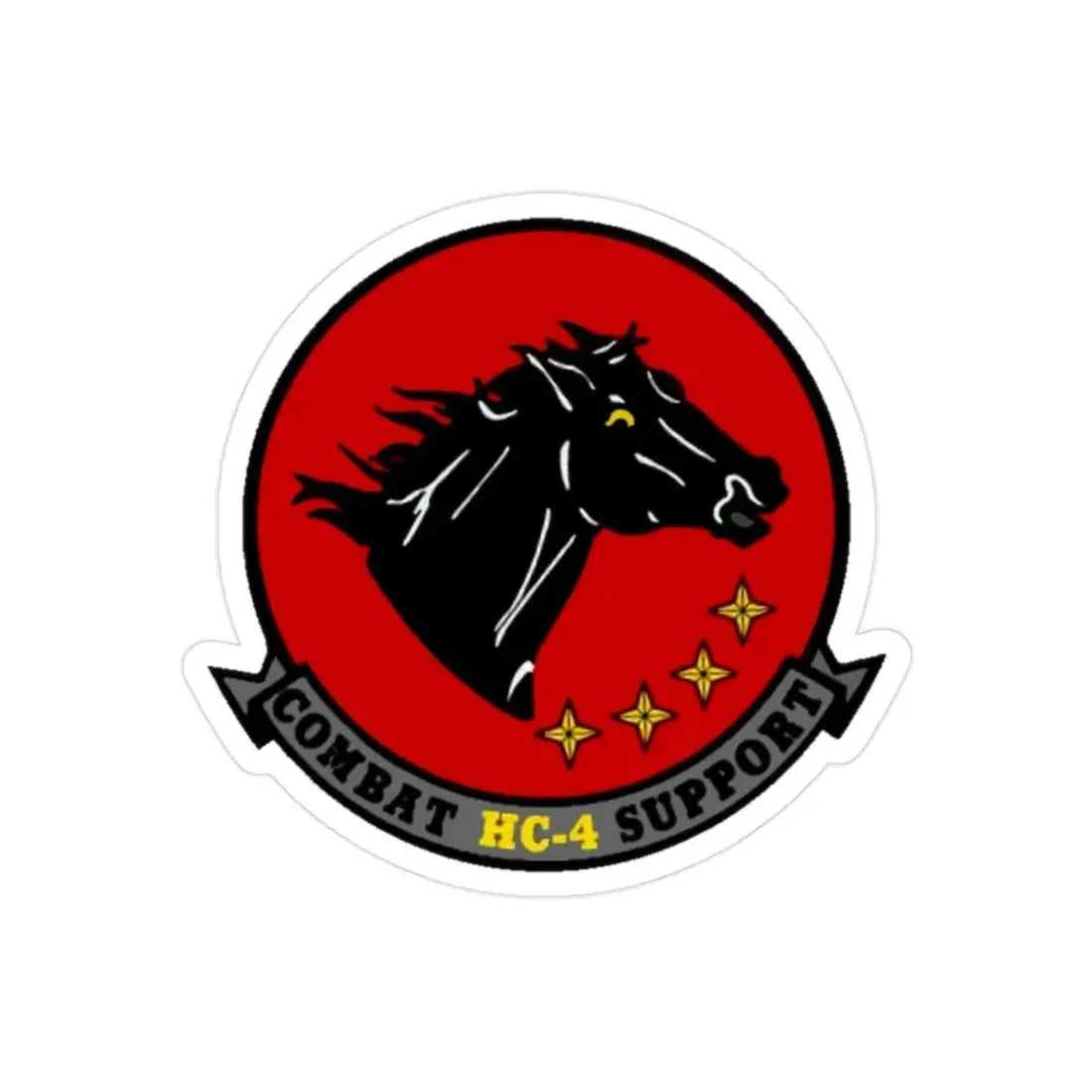 HC 4 (U.S. Navy) Transparent STICKER Die-Cut Vinyl Decal 2 Inch Transparent - The Sticker Space