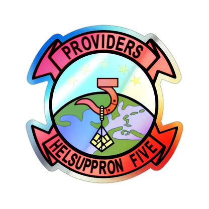 HC 5 Helicopter Combat Support Squadron 5  (U.S. Navy) Holographic STICKER Die-Cut Vinyl Decal 2 Inch Holographic - The Sticker Space