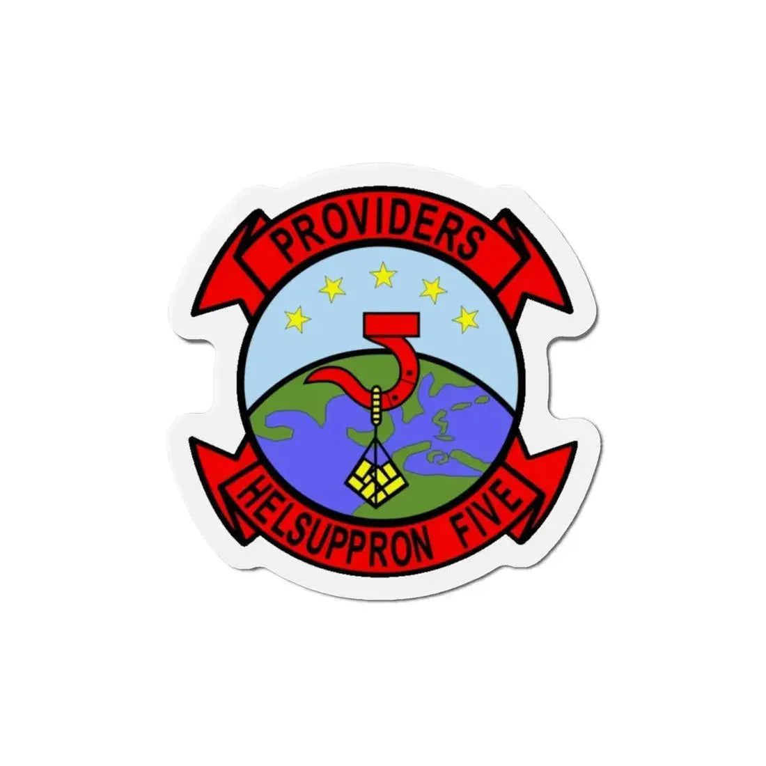 HC 5 Helicopter Combat Support Squadron 5 (U.S. Navy) Refrigerator Magnet 5 Inch - The Sticker Space