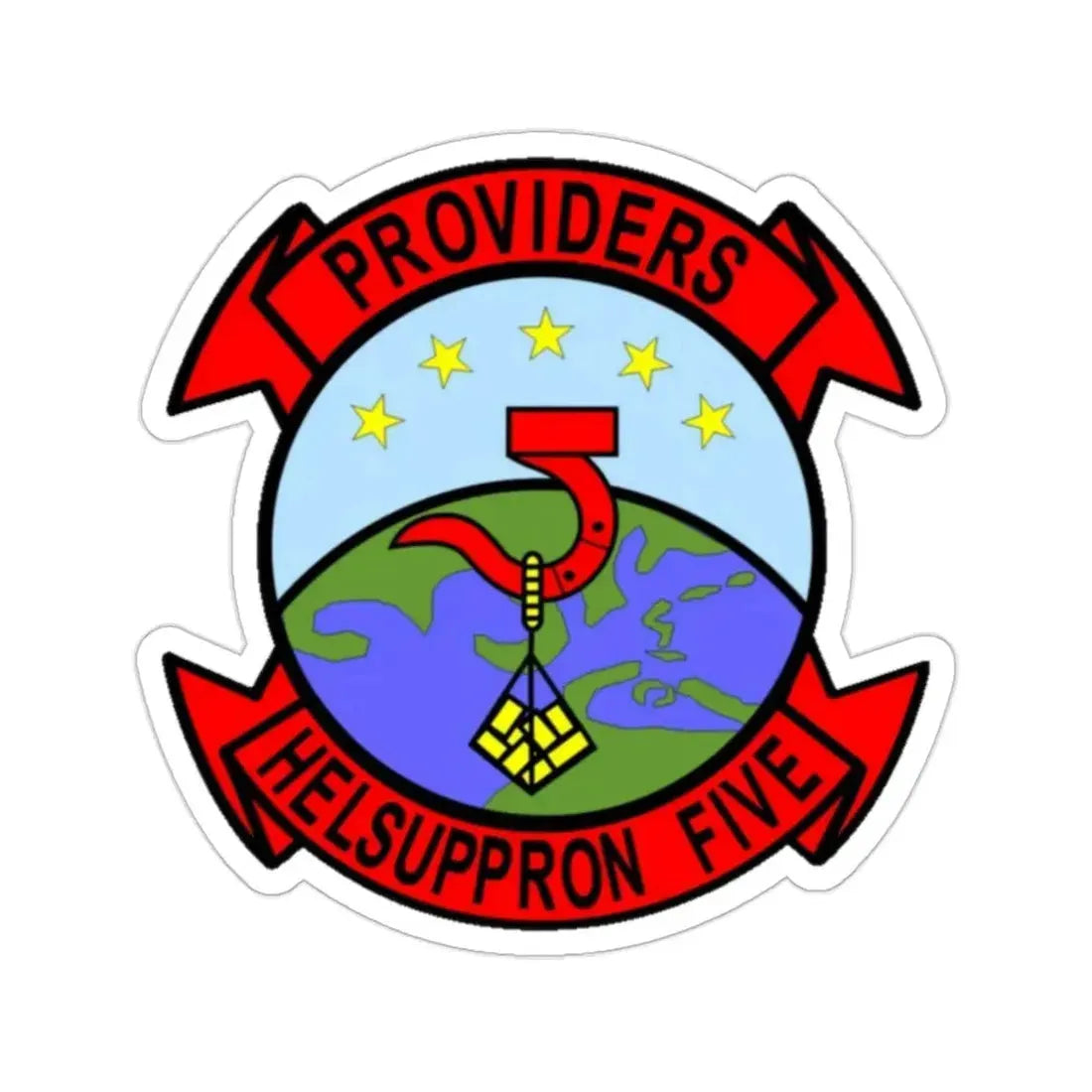 HC 5 Helicopter Combat Support Squadron 5 (U.S. Navy) STICKER Vinyl Die-Cut Decal 2 Inch - The Sticker Space