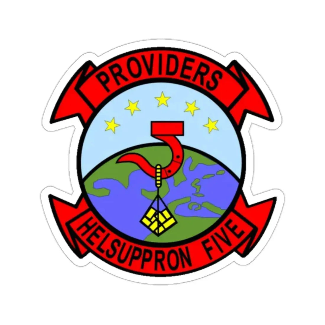 HC 5 Helicopter Combat Support Squadron 5 (U.S. Navy) STICKER Vinyl Die-Cut Decal 2 Inch - The Sticker Space