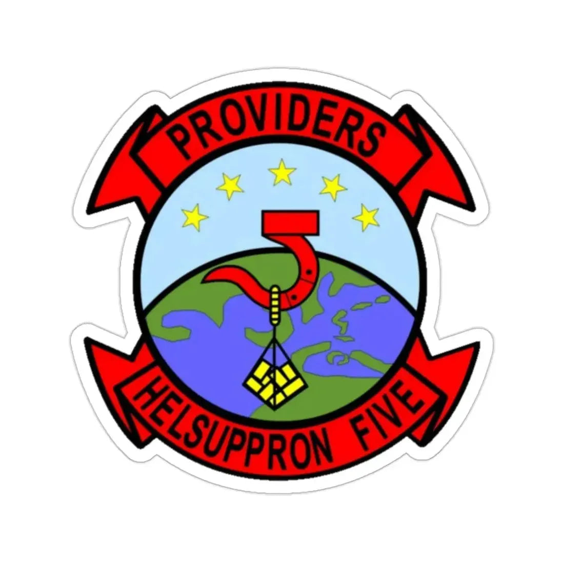 HC 5 Helicopter Combat Support Squadron 5 (U.S. Navy) STICKER Vinyl Die-Cut Decal - The Sticker Space