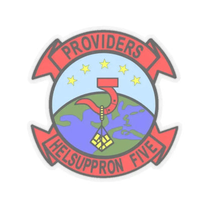 HC 5 Helicopter Combat Support Squadron 5 (U.S. Navy) STICKER Vinyl Kiss-Cut Decal 2 Inch Transparent - The Sticker Space