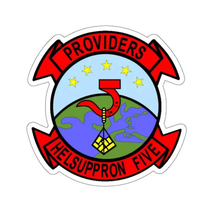 HC 5 Helicopter Combat Support Squadron 5 (U.S. Navy) STICKER Vinyl Kiss-Cut Decal 4 Inch White - The Sticker Space
