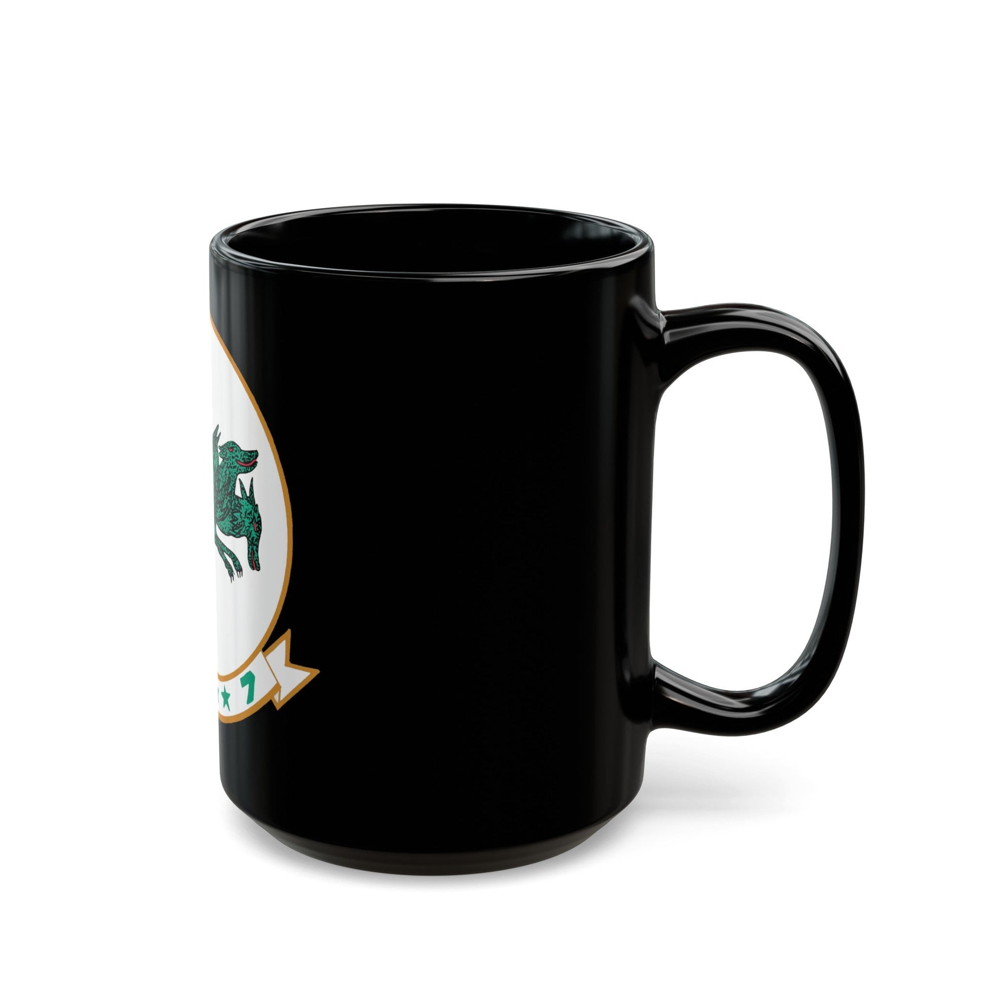 HC 7 'Seadevils' (U.S. Navy) Black Coffee Mug-The Sticker Space