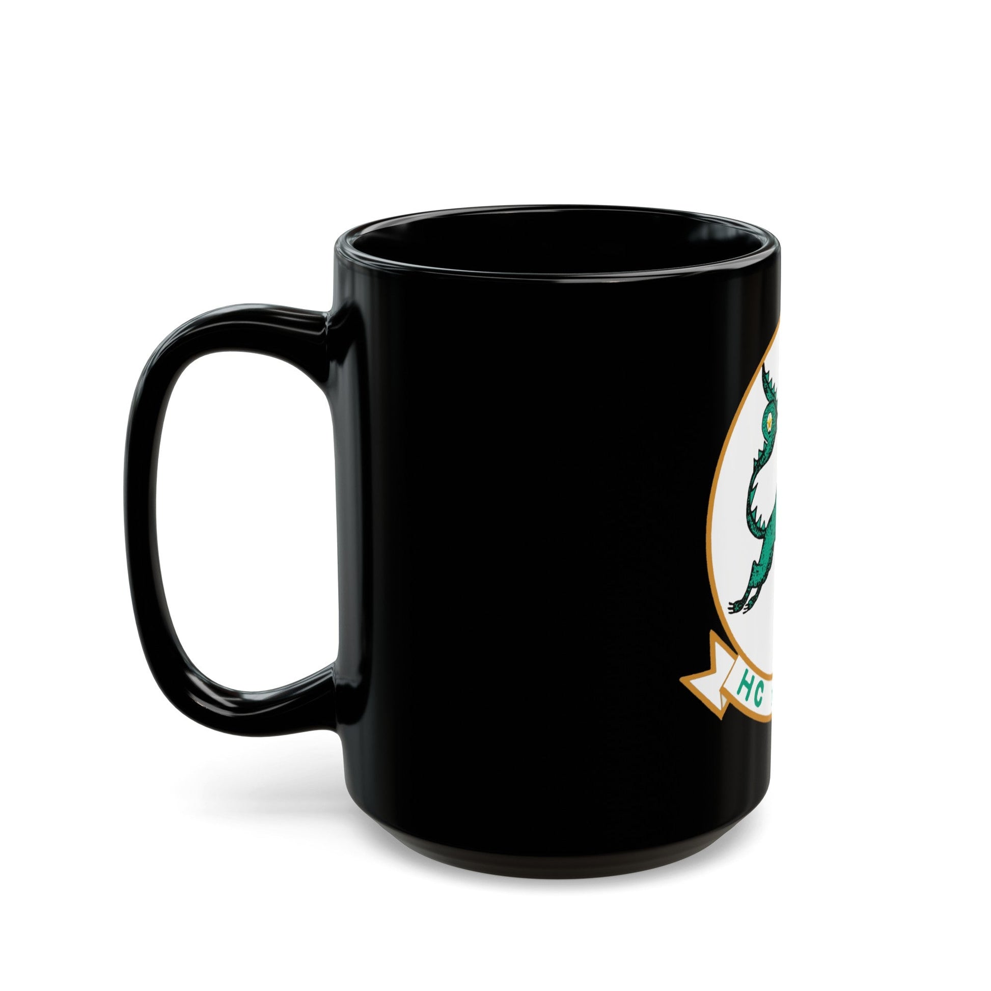 HC 7 'Seadevils' (U.S. Navy) Black Coffee Mug-The Sticker Space