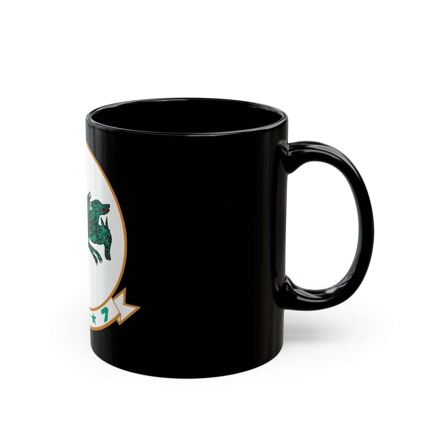 HC 7 'Seadevils' (U.S. Navy) Black Coffee Mug-The Sticker Space