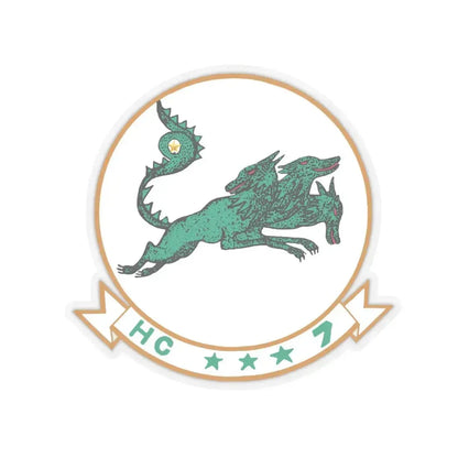 HC 7 'Seadevils' (U.S. Navy) STICKER Vinyl Kiss-Cut Decal 4 Inch Transparent - The Sticker Space