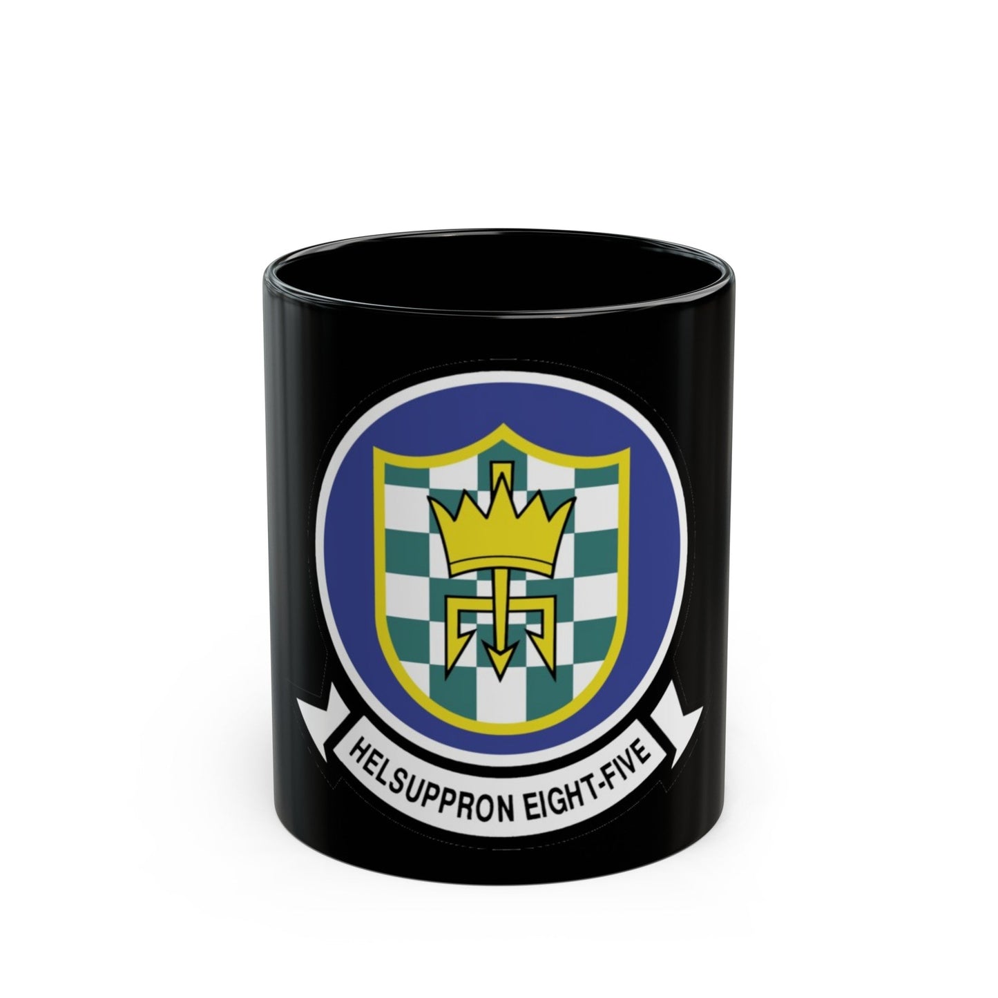 HC 85 Helicopter Combat Support Squadron 85 (U.S. Navy) Black Coffee Mug-11oz-The Sticker Space