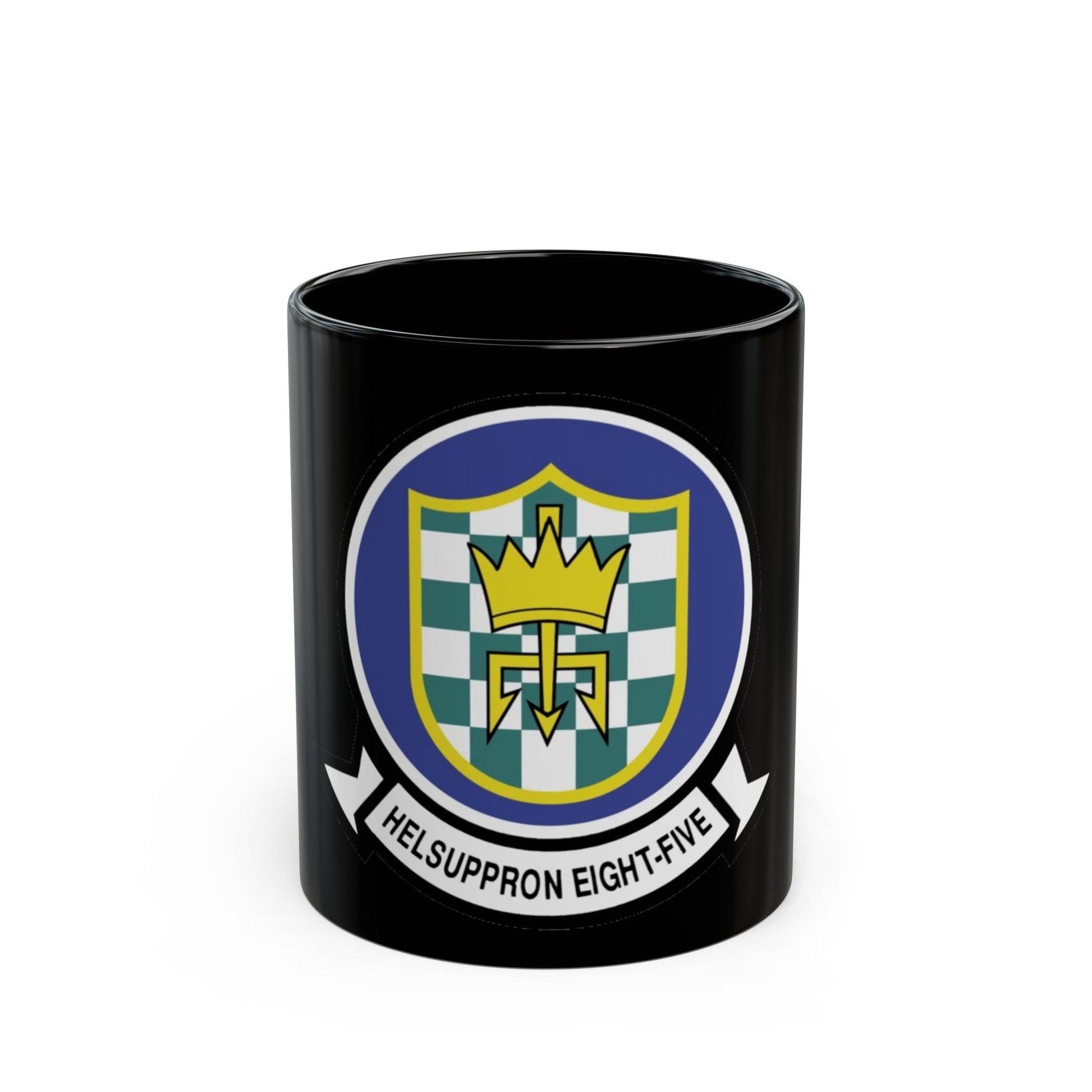 HC 85 Helicopter Combat Support Squadron 85 (U.S. Navy) Black Coffee Mug-11oz-The Sticker Space