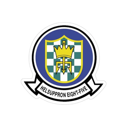 HC 85 Helicopter Combat Support Squadron 85  (U.S. Navy) Transparent STICKER Die-Cut Vinyl Decal 3 Inch Transparent - The Sticker Space