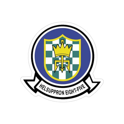 HC 85 Helicopter Combat Support Squadron 85  (U.S. Navy) Transparent STICKER Die-Cut Vinyl Decal 4 Inch Transparent - The Sticker Space