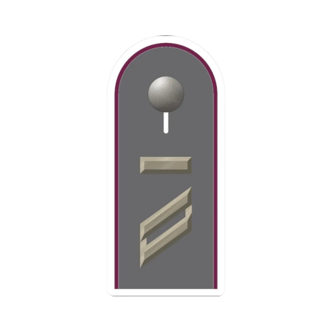 HD H 13 Obergefreiter UA ABCAbw L (Germany) (Military Rank) STICKER Vinyl Kiss-Cut Decal 2 Inch White - The Sticker Space