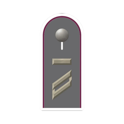 HD H 13 Obergefreiter UA ABCAbw L (Germany) (Military Rank) STICKER Vinyl Kiss-Cut Decal 2 Inch White - The Sticker Space
