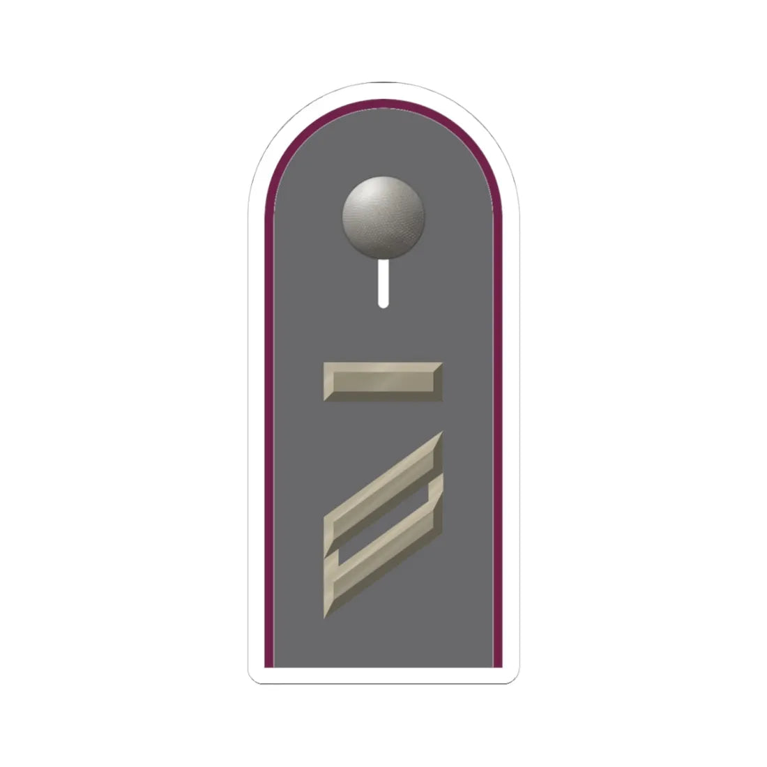 HD H 13 Obergefreiter UA ABCAbw L (Germany) (Military Rank) STICKER Vinyl Kiss-Cut Decal 4 Inch White - The Sticker Space
