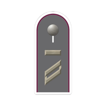 HD H 13 Obergefreiter UA ABCAbw L (Germany) (Military Rank) STICKER Vinyl Kiss-Cut Decal 4 Inch White - The Sticker Space