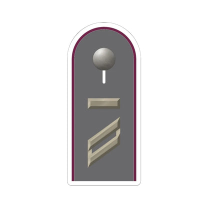 HD H 13 Obergefreiter UA ABCAbw L (Germany) (Military Rank) STICKER Vinyl Kiss-Cut Decal 6 Inch White - The Sticker Space