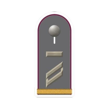 HD H 13 Obergefreiter UA mbL ABCAbw L (Germany) (Military Rank) STICKER Vinyl Kiss-Cut Decal 2 Inch White - The Sticker Space