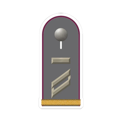 HD H 13 Obergefreiter UA mbL ABCAbw L (Germany) (Military Rank) STICKER Vinyl Kiss-Cut Decal 3 Inch White - The Sticker Space