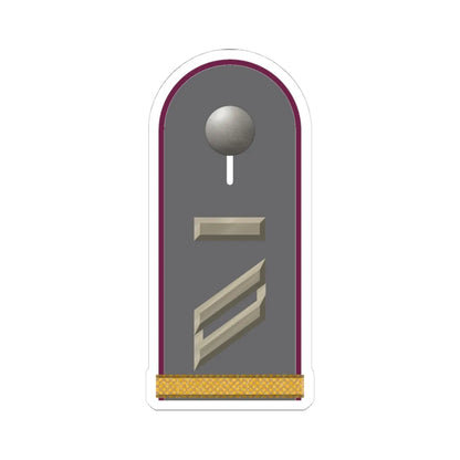 HD H 13 Obergefreiter UA mbL ABCAbw L (Germany) (Military Rank) STICKER Vinyl Kiss-Cut Decal 4 Inch White - The Sticker Space