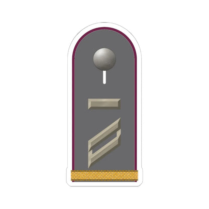 HD H 13 Obergefreiter UA mbL ABCAbw L (Germany) (Military Rank) STICKER Vinyl Kiss-Cut Decal 6 Inch White - The Sticker Space