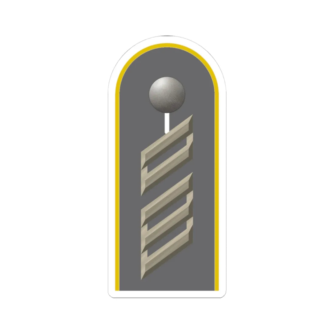 HD H 16 Oberstabsgefreiter Fm L (Germany) (Military Rank) STICKER Vinyl Kiss-Cut Decal 3 Inch White - The Sticker Space