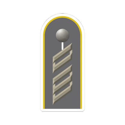 HD H 16 Oberstabsgefreiter Fm L (Germany) (Military Rank) STICKER Vinyl Kiss-Cut Decal 4 Inch White - The Sticker Space