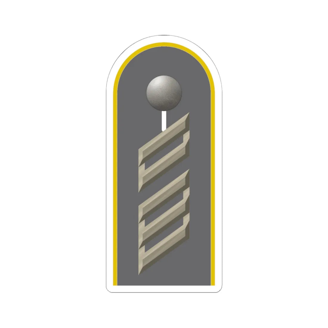 HD H 16 Oberstabsgefreiter Fm L (Germany) (Military Rank) STICKER Vinyl Kiss-Cut Decal 6 Inch White - The Sticker Space