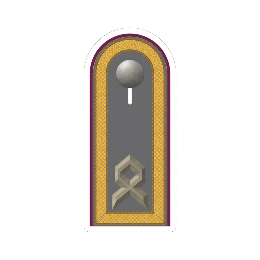 HD H 33 Hauptfeldwebel ABCAbw (Germany) (Military Rank) STICKER Vinyl Kiss-Cut Decal 4 Inch White - The Sticker Space