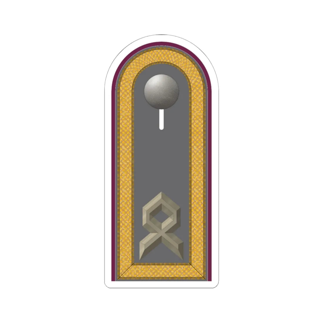 HD H 33 Hauptfeldwebel ABCAbw (Germany) (Military Rank) STICKER Vinyl Kiss-Cut Decal 6 Inch White - The Sticker Space