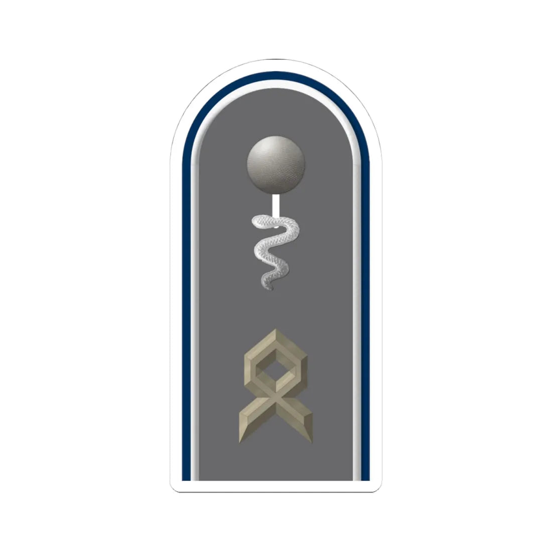 HD H 33a Oberfähnrich San TM L (Germany) (Military Rank) STICKER Vinyl Kiss-Cut Decal 4 Inch White - The Sticker Space