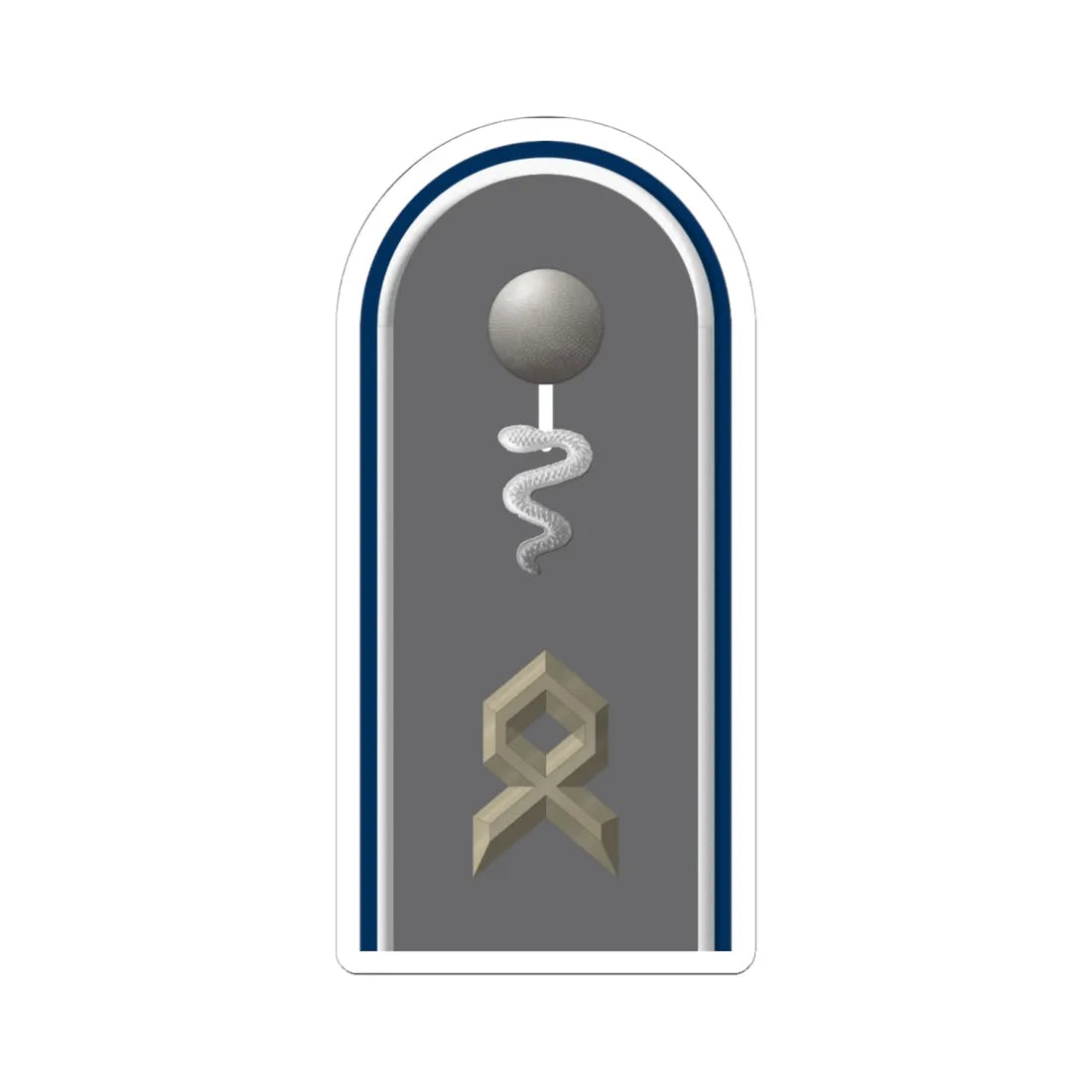 HD H 33a Oberfähnrich San TM L (Germany) (Military Rank) STICKER Vinyl Kiss-Cut Decal 6 Inch White - The Sticker Space